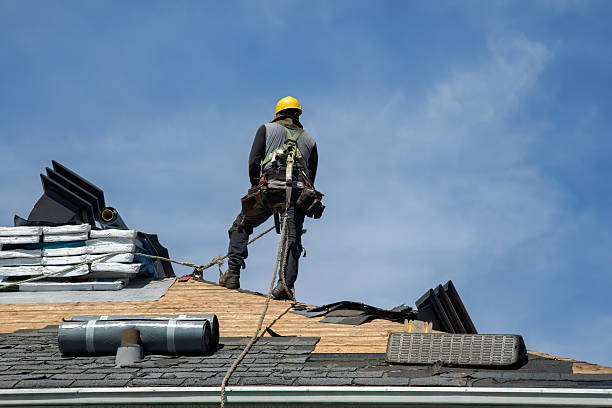 Professional Roof Replacement technician working in Conner, MT